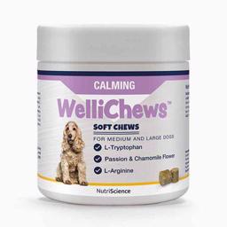 WelliChews Fodertilskuds Godbidder Calming Mellem & Store Hunde 60 stk